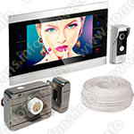 Комплект видеодомофона с электромеханическим замком HDcom S-104 + Anxing Lock Control
